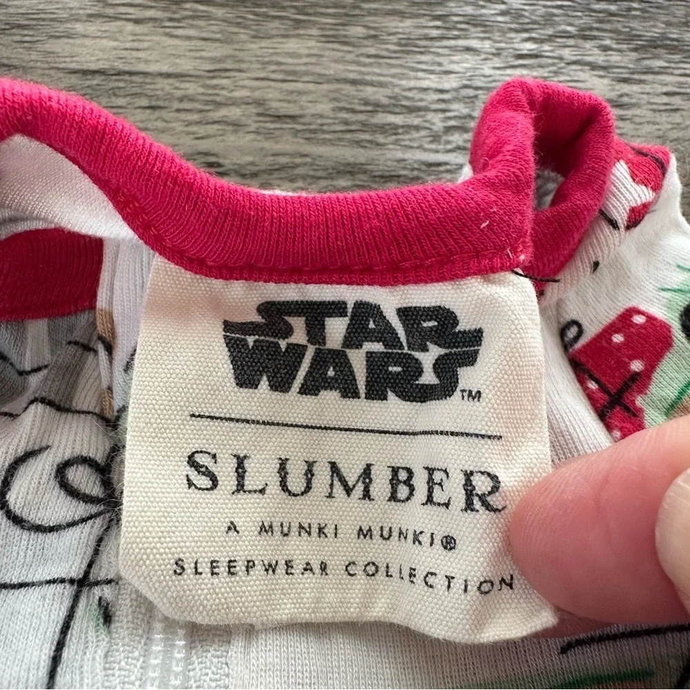Star Wars Munki Munki Slumber 0-3 months Baby Yoda Grogu Bamboo Pajamas‎ Zip Up